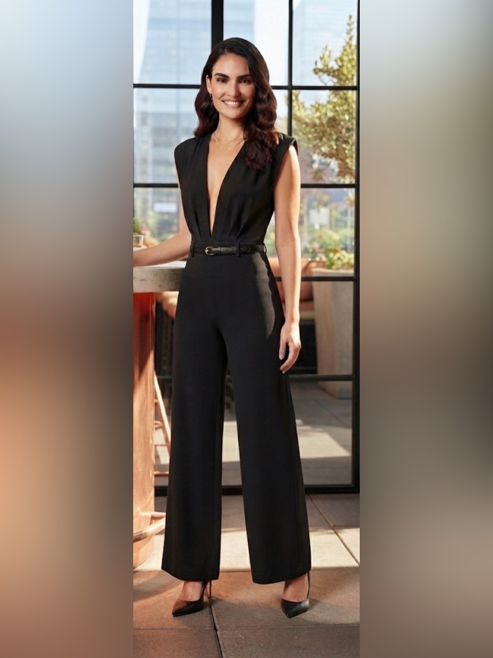 Forever 21 Deep V-Neck Bodysuit